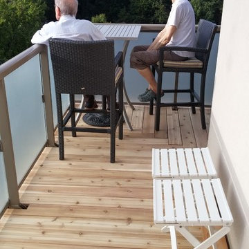 Basketweave Cedar Natural Decking