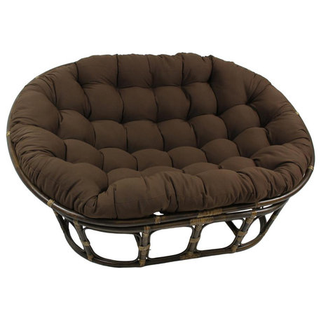 65-inch by 48-inch Solid Twill Double Papasan Cushion