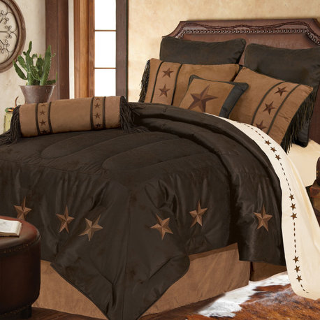 Laredo Comforter Set, Chocolate, Super Queen