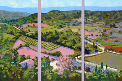Triptych Landscape Oil Paintings