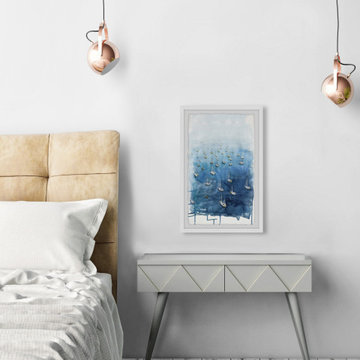 "Yacht Getaways" Framed Painting Print