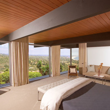 Master Bedroom with a view of Los Angeles
