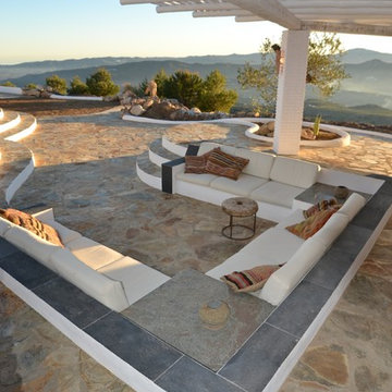 Malaga, beach club style, outside living space