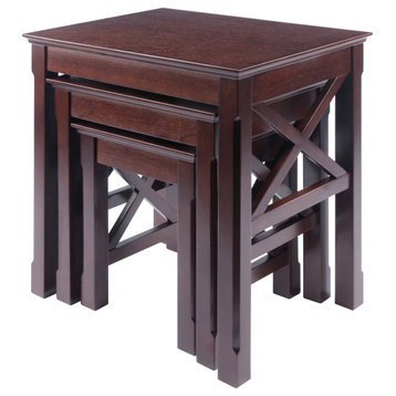 Xola 3-Pc Nesting Tables, Cappuccino