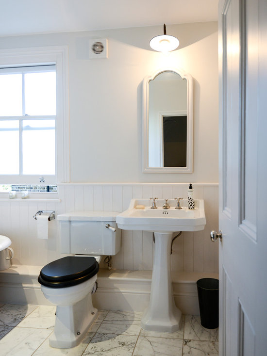 Hide Pipes Behind Pedestal Sink Houzz
