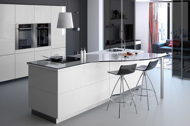 Design ideas for a contemporary kitchen in Clermont-Ferrand.