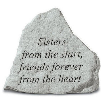 "Sisters From The Start, Friends" Memorial Garden Stone