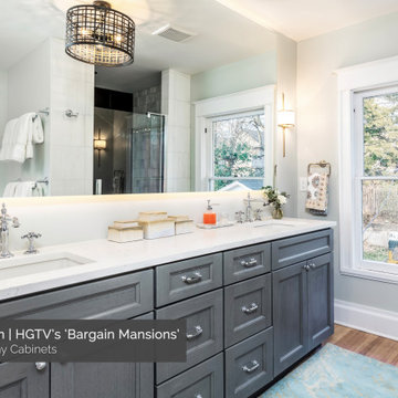 Midtown Gray Cabinets | Bargain Mansions: Season 2, Ep. 12