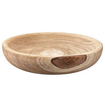 Laurel Wooden Bowl - Natural Wood, Large