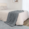 Derby Jumbo Over-Sized Double Sided Faux Fur Throw Blanket, Charcoal, 60"x80"