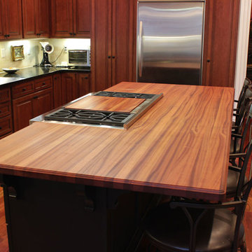 Sapele Butcher Block Island Top