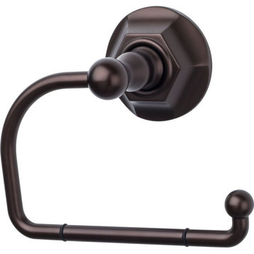 Top Knobs ED4B Edwardian Bath Tissue Hook Hex Backplate - Oil Rubbed Bronze