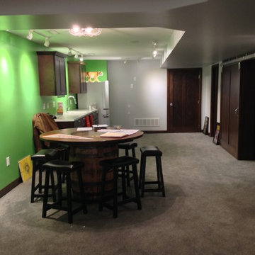 Basement Remodeling Project Combines Fun Function with Rustic Contemporary Style