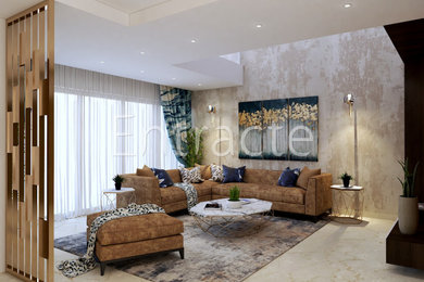 Inspiration for a contemporary living room remodel in Bengaluru