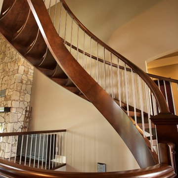 Fluent maple open rise stair