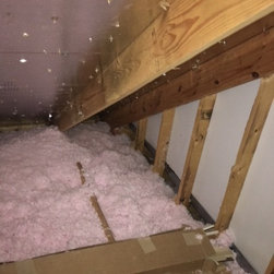 Attic Plywood Flooring Installed - Air Conditioner Accessories