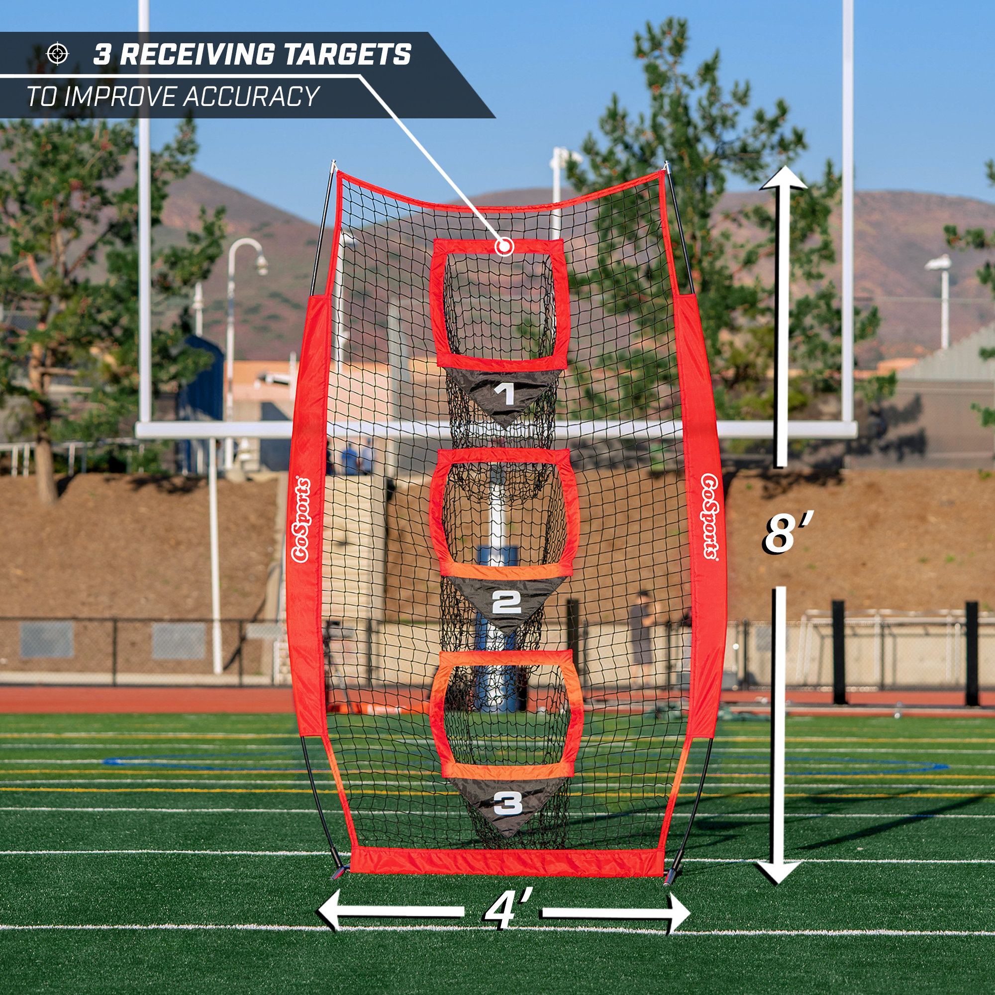GoSports 8’x4’ Football Training Target Net - Contemporary - Outdoor ...
