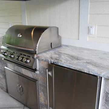 Grill Area - Fantasy Brown Granite
