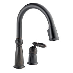 Delta Victorian&reg; Single Handle Pull-Down Kitchen Faucet - Kitchen Faucets