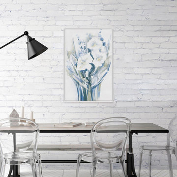 "Life in Bloom" Floater Framed Painting Print on Canvas