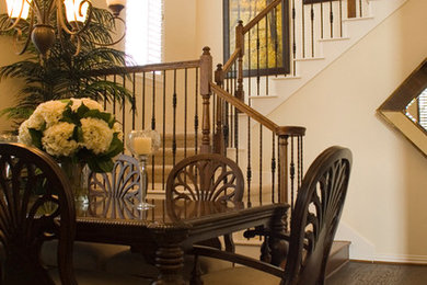 Tuscan home design photo in Houston