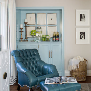 Green + Blue TV Room