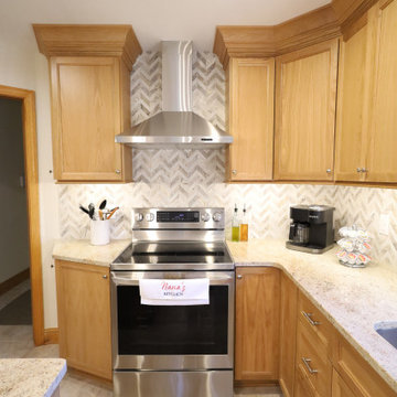 Warm Wood Wonder: White Oak Kitchen Remodel with Smart Storage
