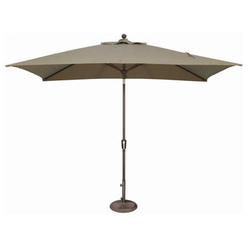 Simply Shade Catalina 120" Octagon Push Button Tilt Umbrella in Bronze/Taupe