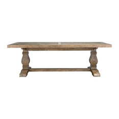 Quincy Reclaimed Pine Dining Table, Desert Gray, 30.7hx94.5wx39.4d