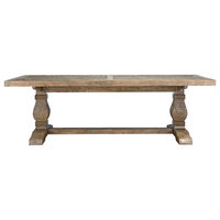 The Quincy Dining Table, 94", Desert Gray, French Country, Rectangle