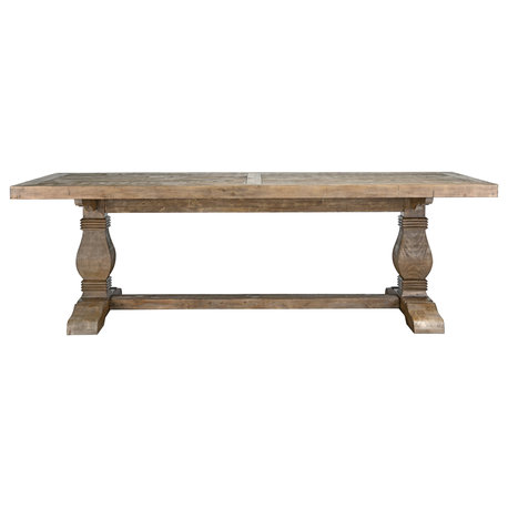 The Quincy Dining Table, 94", Desert Gray, French Country, Rectangle