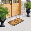 A1HC Hand-Crafted by Artisans Geneva Monogrammed Entry Doormat, 30"x48", A