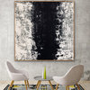 Music 48x48 IN Black White abstract Art oversized Modern Painting MADE TO ORDER