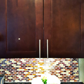 Beech Espresso Kitchen Cabinet