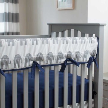 Navy and Gray Elephants Collection
