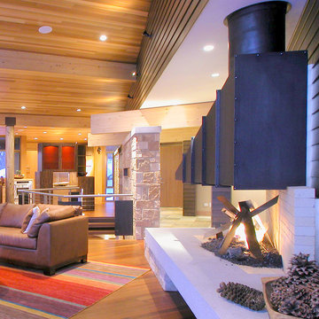 Wood & Metal Luxury Home Interior