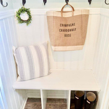 Coastal Farmhouse Mudroom Remodel