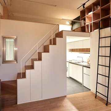 Nội thất tuyệt vời của căn hộ 22 m2 ở Đài Loan