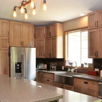 North Judson IN. Haas Signature Collection, Modern Rustic Inspired Kitchen