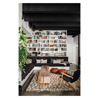 NW 13th Avenue Loft - Industrial - Living Room - Portland | Houzz UK