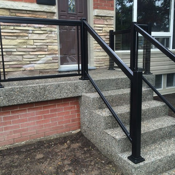 Aluminum and Glass Porch Railings - 110
