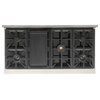 Professional 48" Double Oven Range, Grill/Griddle, Tuxedo Black, Natural Gas