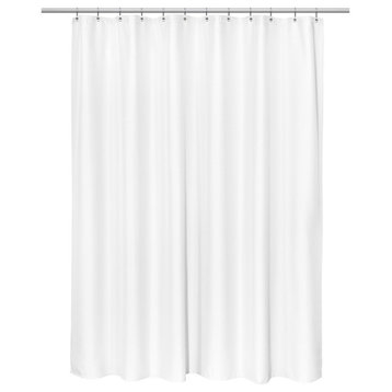 "Grace" Jacquard Stall Size 58"x78" Shower Curtain in White