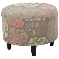 Southwestern Footstools And Ottomans by GDFStudio