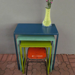 maspeth nesting tables and stool - Side Tables And End Tables