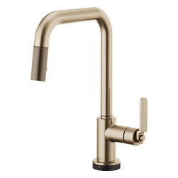 SmartTouch&reg; Pull-Down Faucet with Square Spout and Industrial Handle - Kitchen Faucets