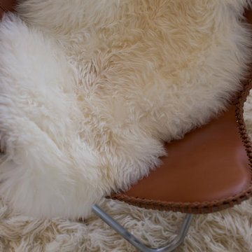 Sheepskin and Flokati Rug