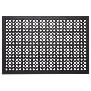 A1HC New Anti Fatigue Versatile Rubber Floor Mat With Drain Holes, 24"x36"