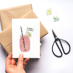 Mason Jar Birthday Greeting Card - Accessories and Decor