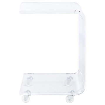 Joanna Acrylic Bar Cart, Clear